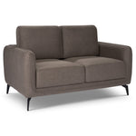Brixton Dark Brown 2 & 3 Seater Sofa Set - Modern Fabric Sofa Suite with Steel Legs - Bargainia.com - 5056150286004