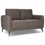 Brixton Dark Brown 2 & 3 Seater Sofa Set - Modern Fabric Sofa Suite with Steel Legs - Bargainia.com - 5056150286004