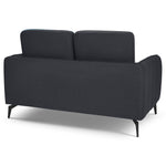 Brixton Dark Grey 2 & 3 Seater Sofa Set - Modern Fabric Sofa Suite with Steel Legs - Bargainia.com - 5056150286059