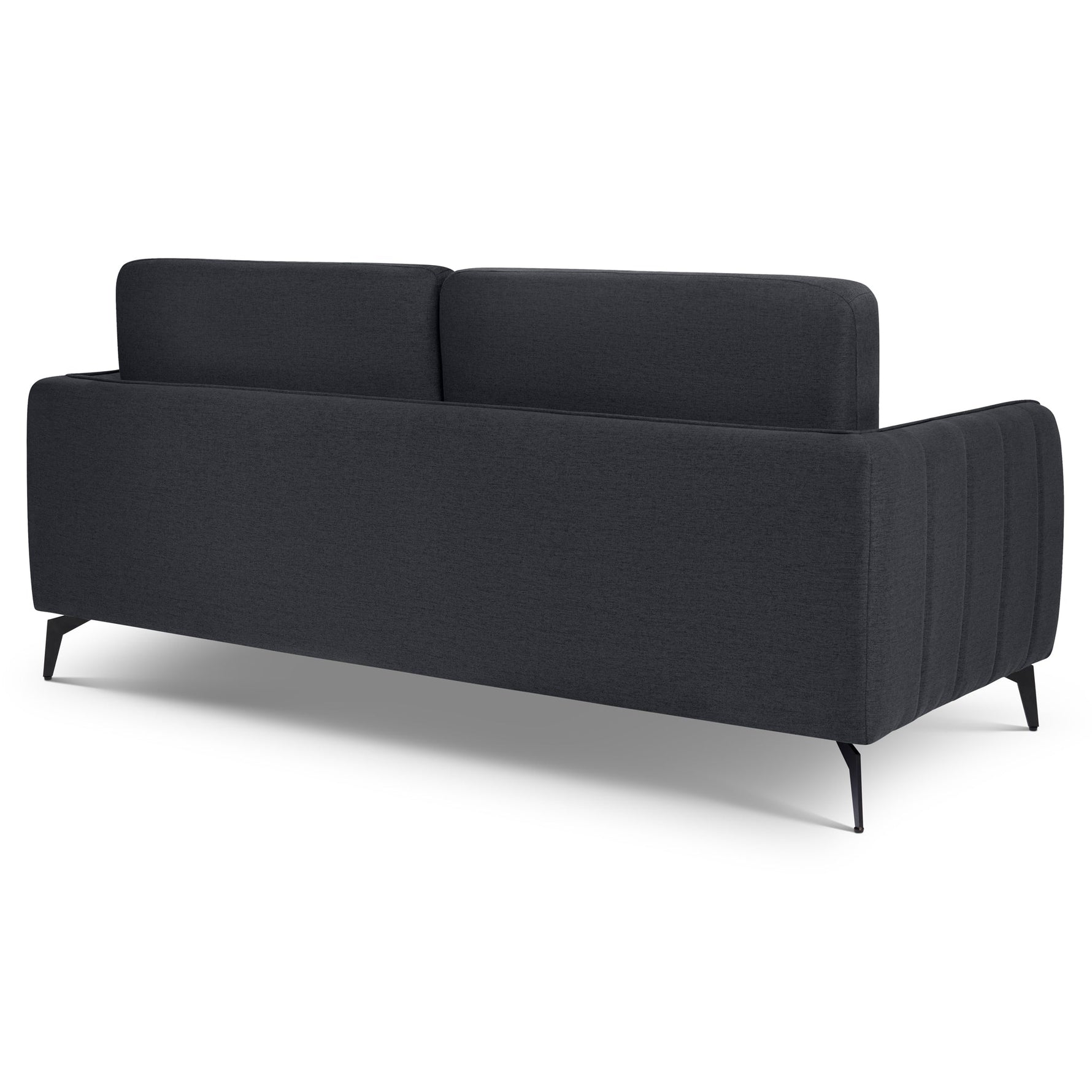 Brixton Dark Grey 2 & 3 Seater Sofa Set - Modern Fabric Sofa Suite with Steel Legs - Bargainia.com - 5056150286059