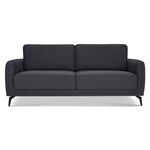 Brixton Dark Grey 2 & 3 Seater Sofa Set - Modern Fabric Sofa Suite with Steel Legs - Bargainia.com - 5056150286059