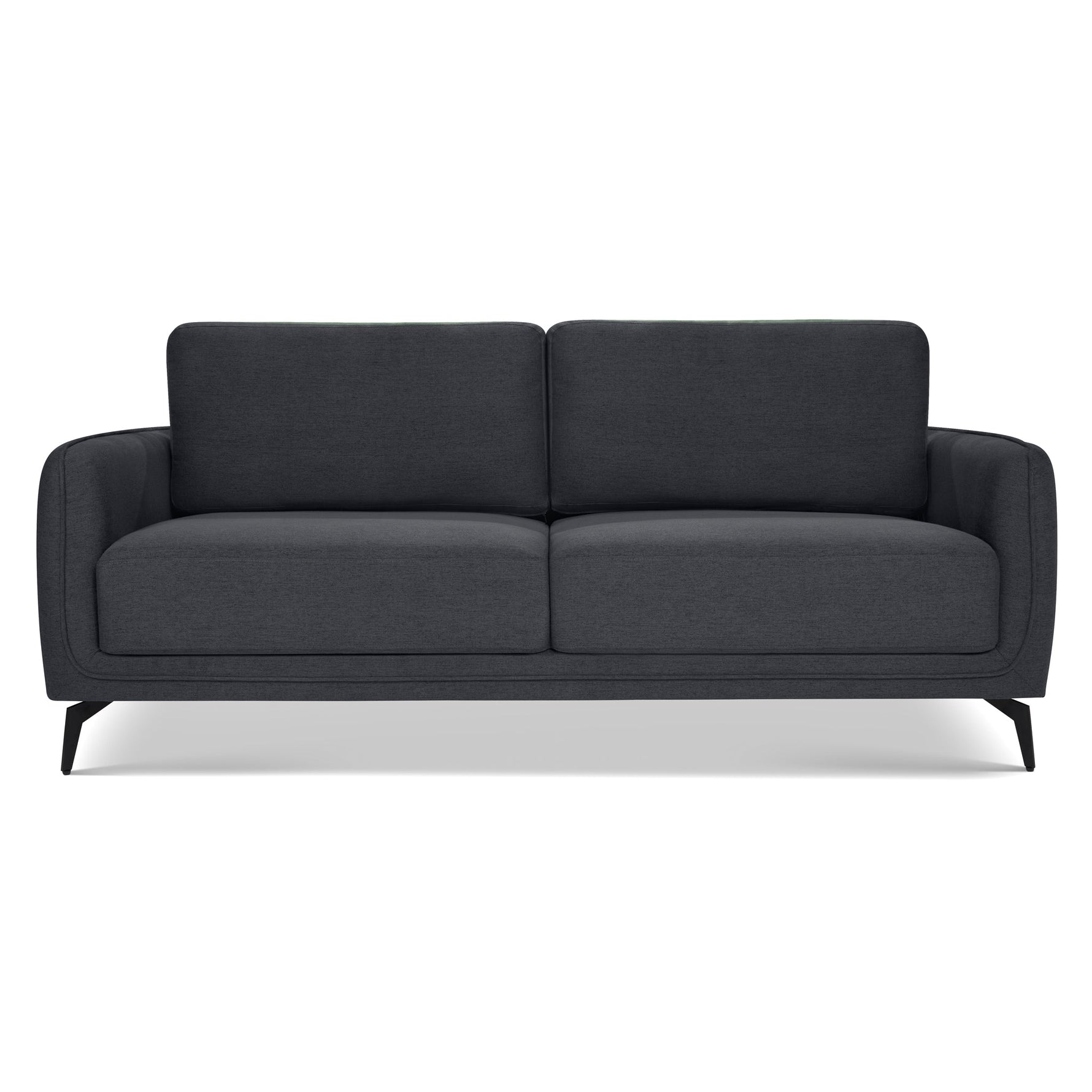 Brixton Dark Grey 2 & 3 Seater Sofa Set - Modern Fabric Sofa Suite with Steel Legs - Bargainia.com - 5056150286059