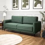 Brixton Green 2 & 3 Seater Sofa Set - Modern Fabric Sofa Suite with Steel Legs - Bargainia.com - 5056150286103