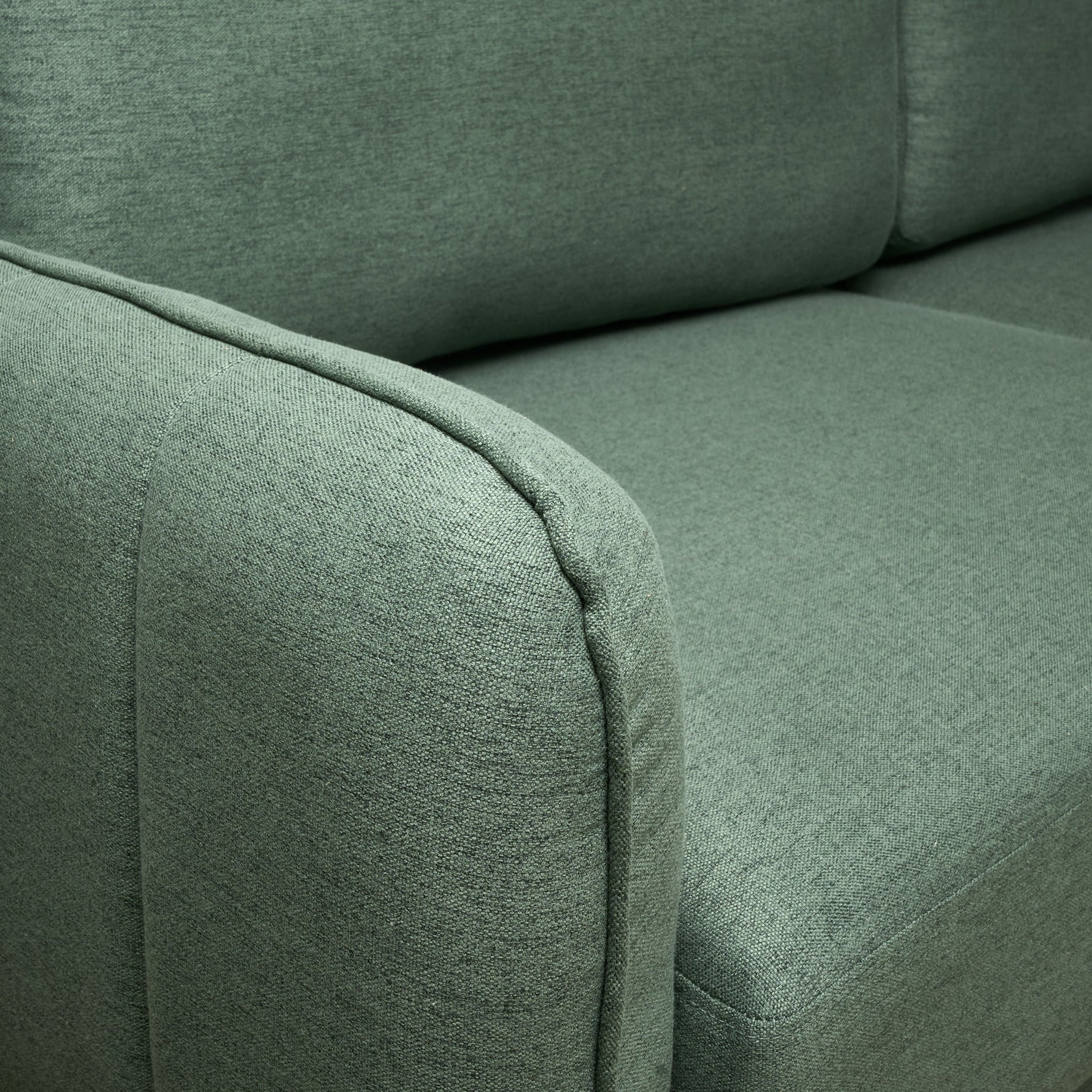 Brixton Green 2 Seater Sofa - Modern Fabric Sofa with Steel Legs - Bargainia.com - 5056150286080