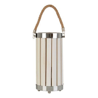 Brooke White Wood Table Lamp - Bargainia.com - 5018705370941