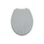 Brooks Grey Panel Effect Toilet Seat - Bargainia.com - 5018705967325