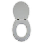 Brooks Grey Panel Effect Toilet Seat - Bargainia.com - 5018705967325