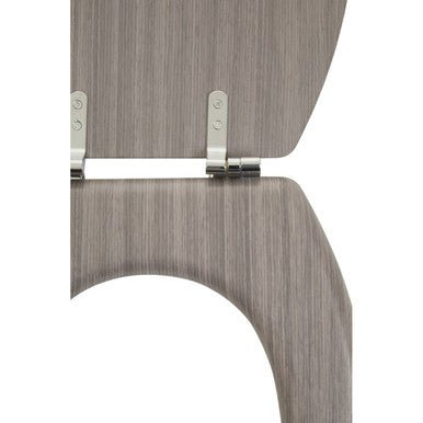 Brooks Grey Wood Toilet Seat - Bargainia.com - 5018705967363