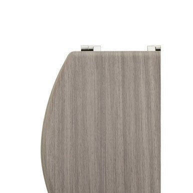 Brooks Grey Wood Toilet Seat - Bargainia.com - 5018705967363