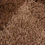 Brown Checked Thick Shaggy Rug - California - Bargainia.com - 