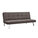 Brown Click Clack 3 Seater Sofa Bed - Britney - Bargainia.com - 