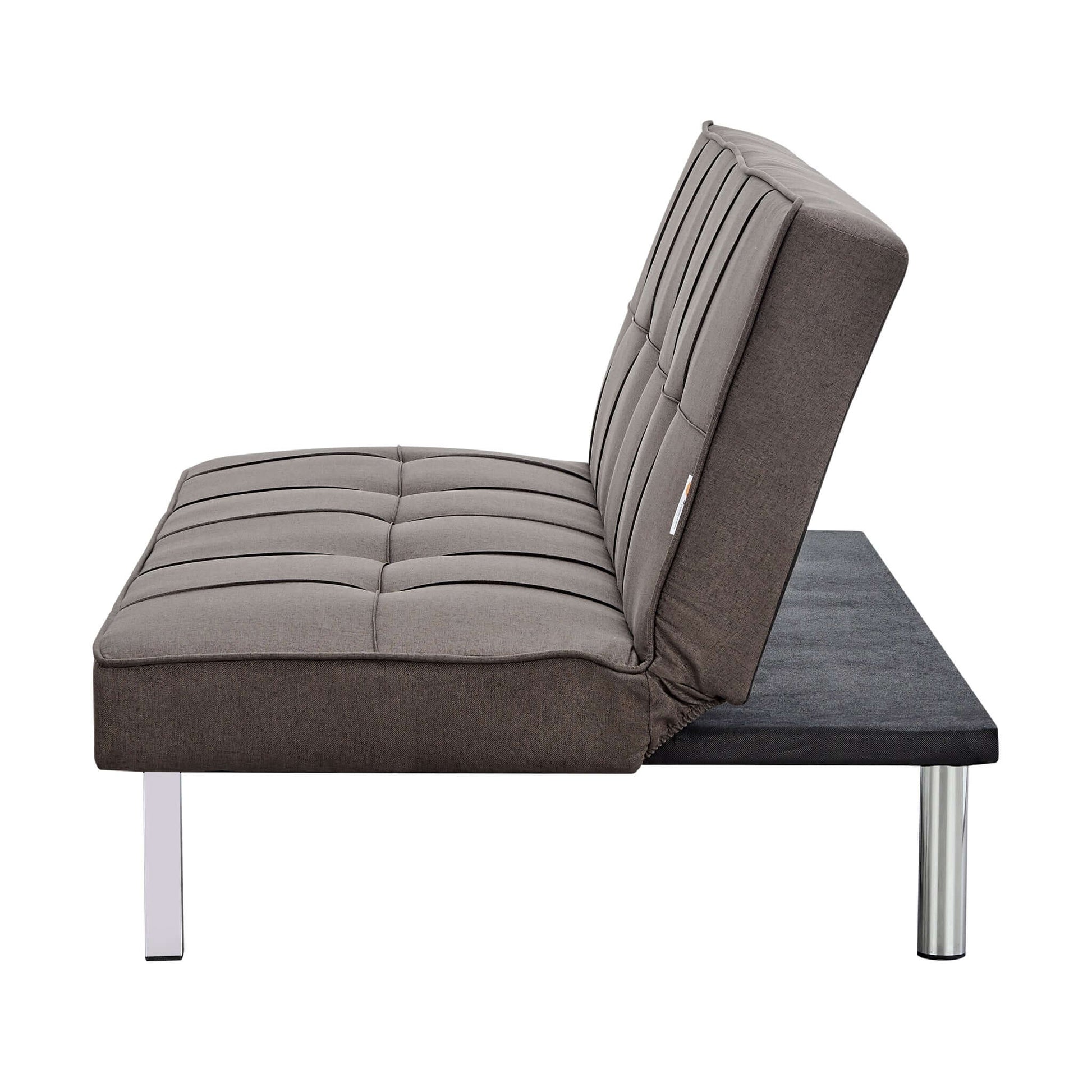 Brown Click Clack 3 Seater Sofa Bed- Britney Bargainia