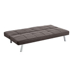 Brown Click Clack 3 Seater Sofa Bed - Britney - Bargainia.com - 