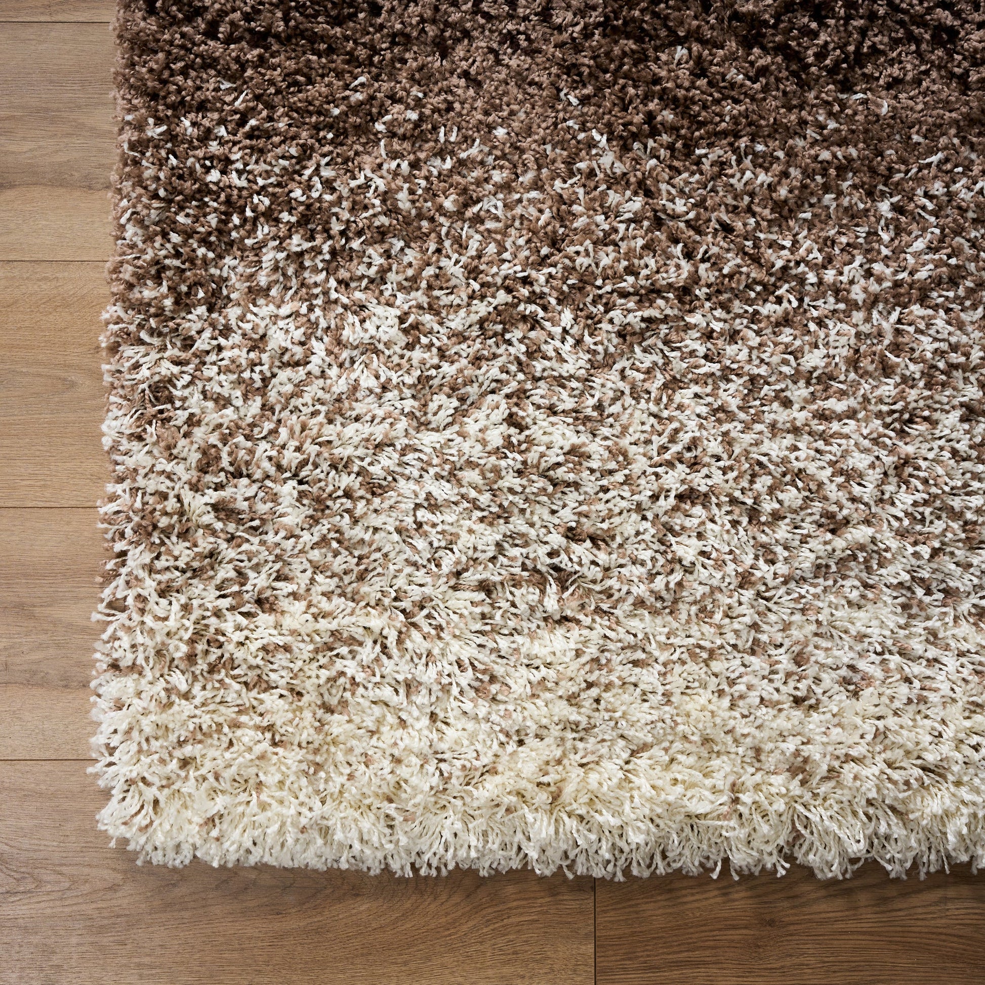Brown Ombre Blend Thick Shaggy Rug - California Rugs Rug Masters