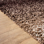 Brown Ombre Blend Thick Shaggy Rug - California - Bargainia.com - 