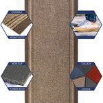 Brown Stair Runner / Kitchen Mat - Sydney (Custom Sizes Available) - Bargainia.com - 