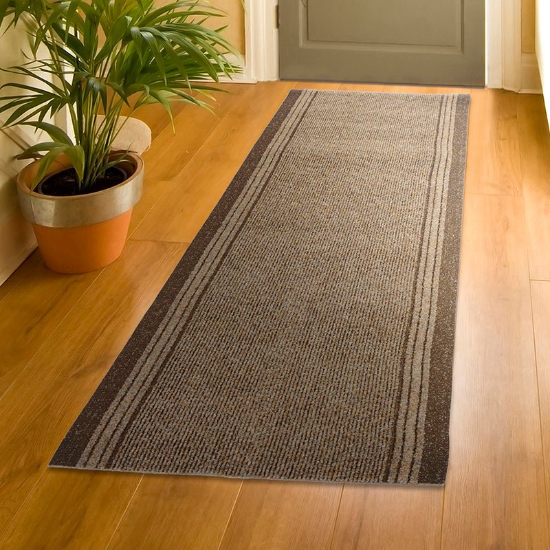 Brown Stair Runner / Kitchen Mat - Sydney (Custom Sizes Available) - Bargainia.com - 5056150264095 - RNR-SYD-BN-01FT