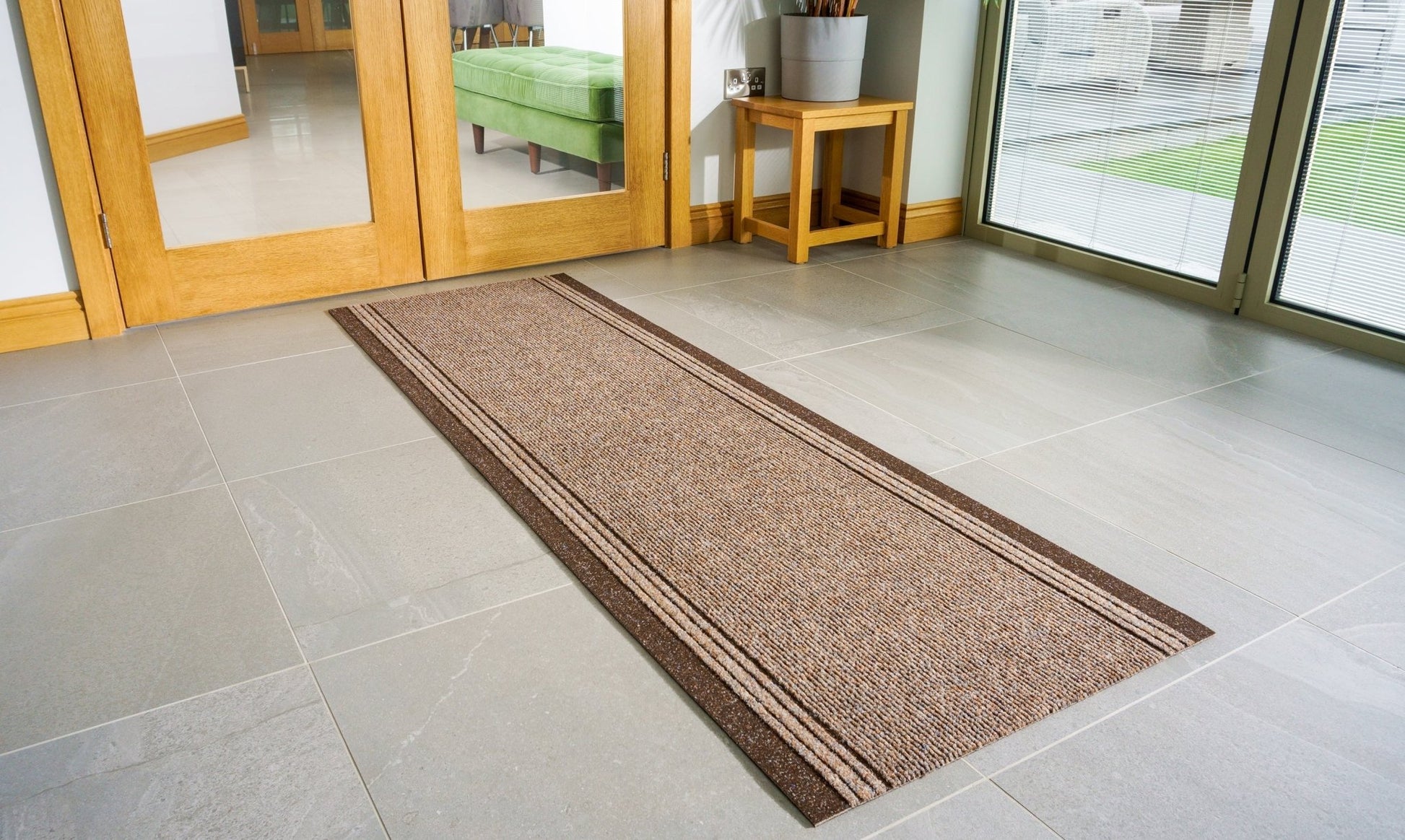 Brown Stair Runner / Kitchen Mat - Sydney (Custom Sizes Available) - Bargainia.com - 5056150264095 - RNR-SYD-BN-01FT