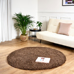 Brown Thick Shaggy Rug - California - Bargainia.com - 