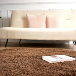 Brown Thick Shaggy Rug - California - Bargainia.com - 