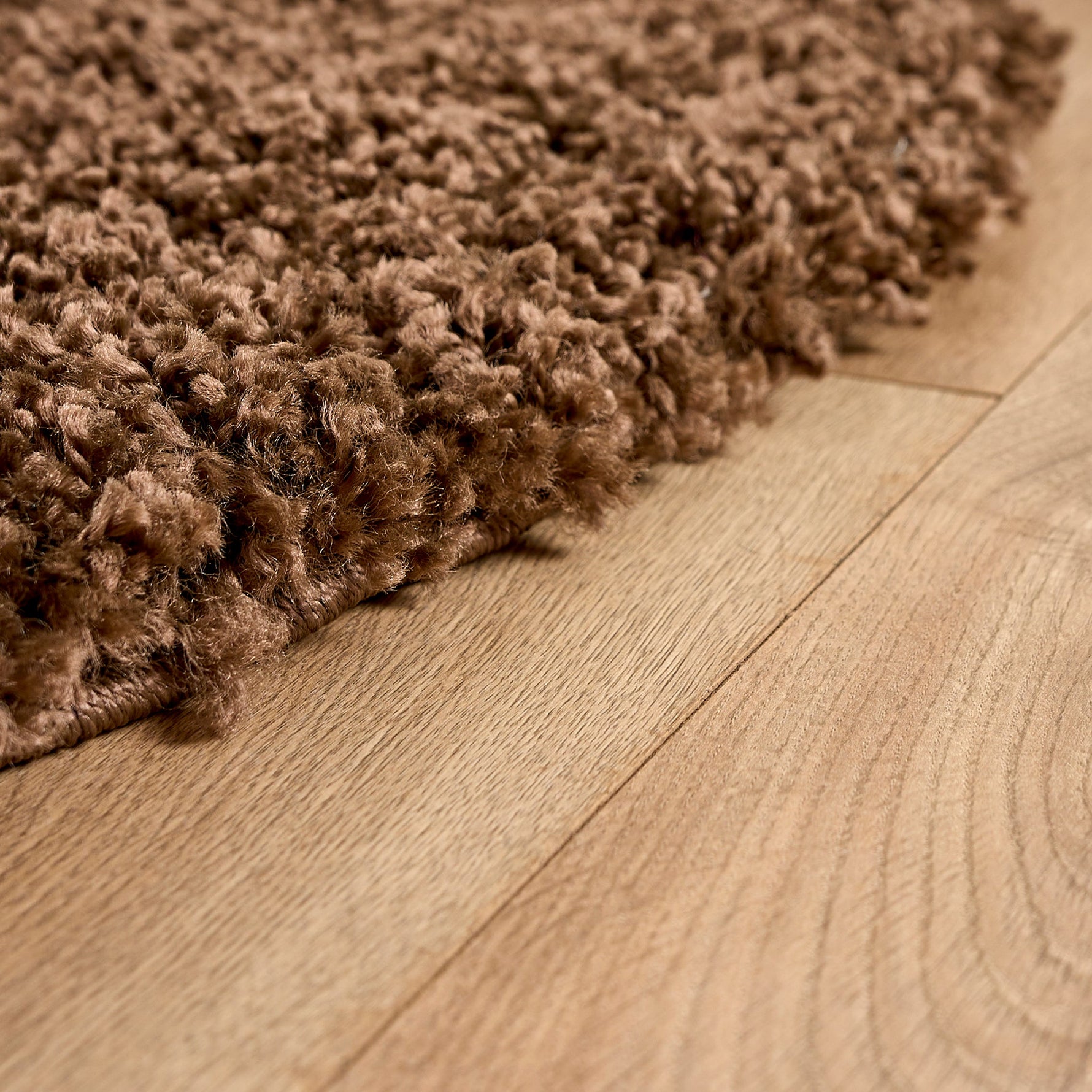 Brown Thick Shaggy Rug - California - Bargainia.com - 