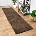 Brown Thick Shaggy Rug - California - Bargainia.com - 