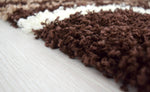 Brown Tides Thick Shaggy Rug - California - Bargainia.com - 
