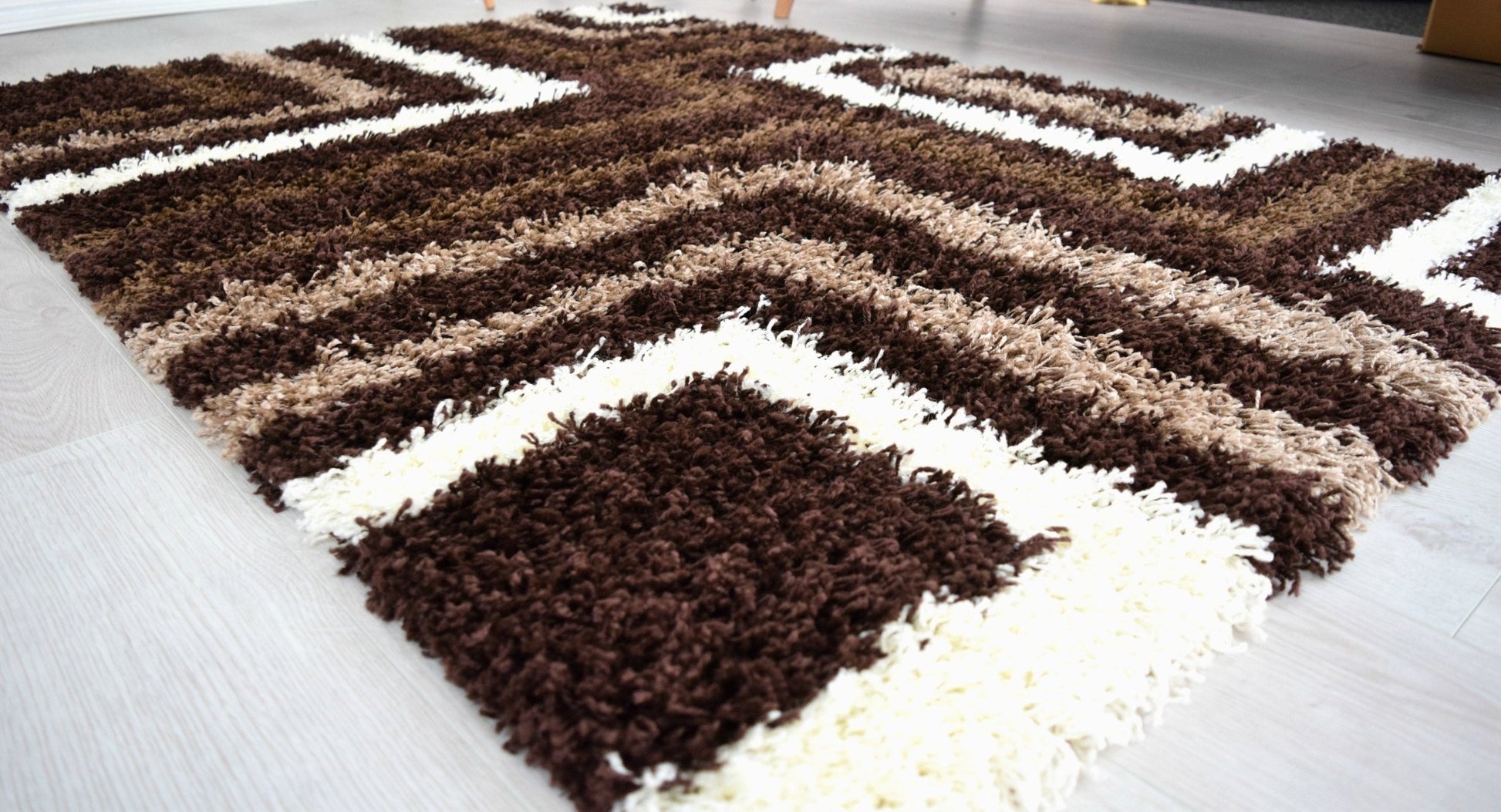 Brown Tides Thick Shaggy Rug - California Rugs Rug Masters