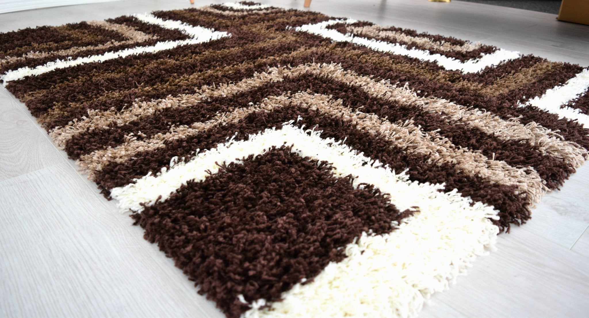 Brown Tides Thick Shaggy Rug - California Rugs Rug Masters