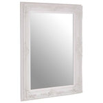 Brussels Baroque Rectangular Antique White Wall Mirror - Bargainia.com - 5018705364018