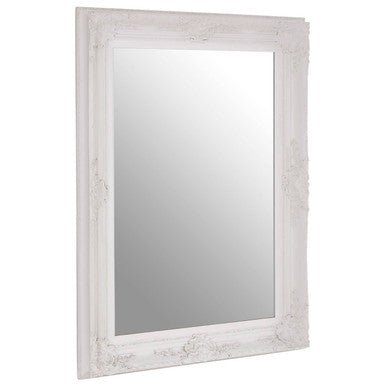 Brussels Baroque Rectangular Antique White Wall Mirror - Bargainia.com - 5018705364018