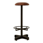 Buffalo Brown Leather Round Seat Bar Stool - Bargainia.com - 5018705395913