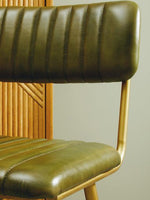 Buffalo Green Leather Bar Chair - Bargainia.com - 5018705992761