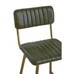 Buffalo Green Leather Bar Chair - Bargainia.com - 5018705992761