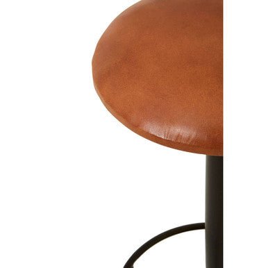 Buffalo Light Brown Leather Bar Stool - Bargainia.com - 5018705395920