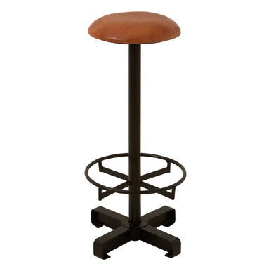 Buffalo Light Brown Leather Bar Stool - Bargainia.com - 5018705395920