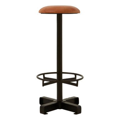 Buffalo Light Brown Leather Bar Stool - Bargainia.com - 5018705395920