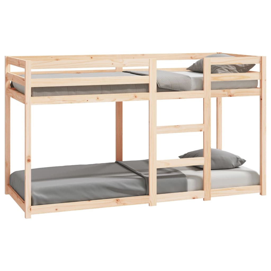 Bunk Bed without Mattress 75x190 cm Small Single Solid Wood Pine - Bargainia.com - 8720287215394 - 821659