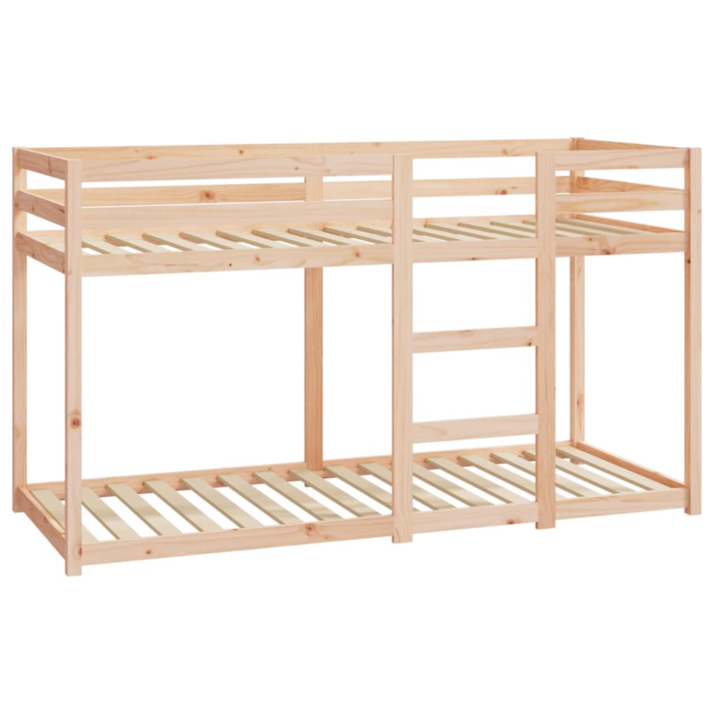 Bunk Bed without Mattress 75x190 cm Small Single Solid Wood Pine - Bargainia.com - 8720287215394 - 821659