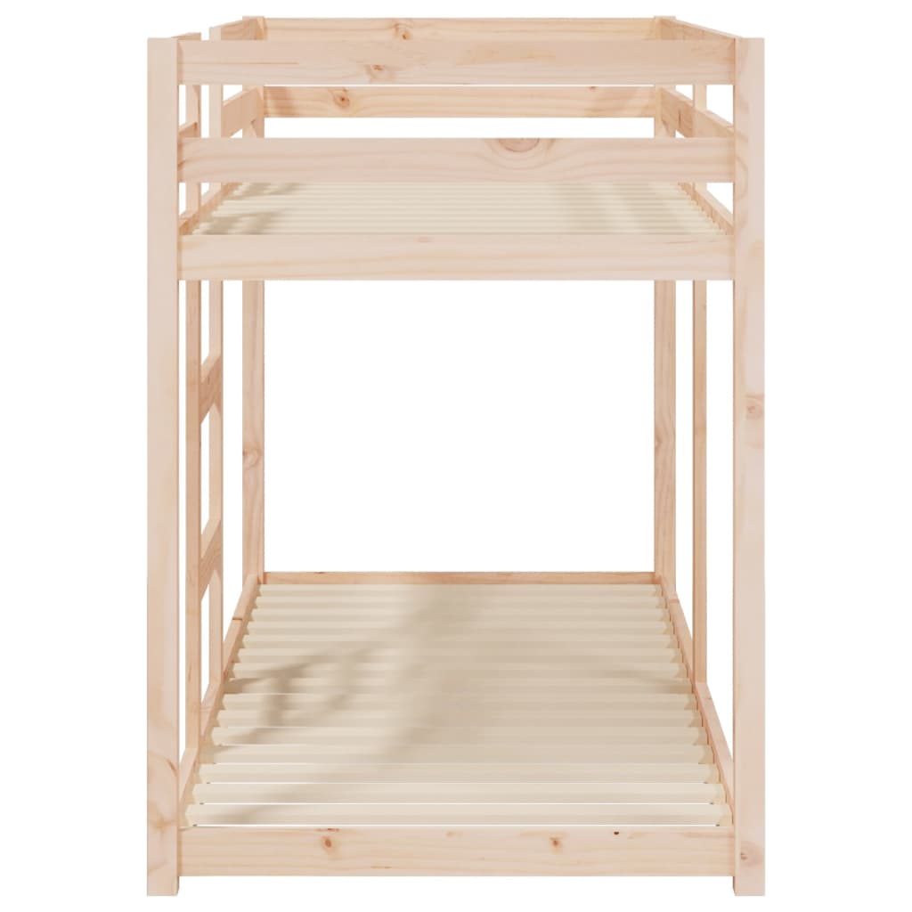 Bunk Bed without Mattress 75x190 cm Small Single Solid Wood Pine - Bargainia.com - 8720287215394 - 821659