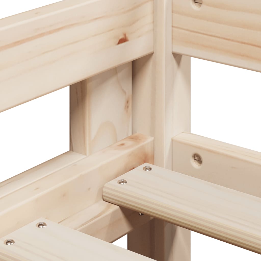 Bunk Bed without Mattress 75x190 cm Small Single Solid Wood Pine - Bargainia.com - 8721102669057 - 3282007