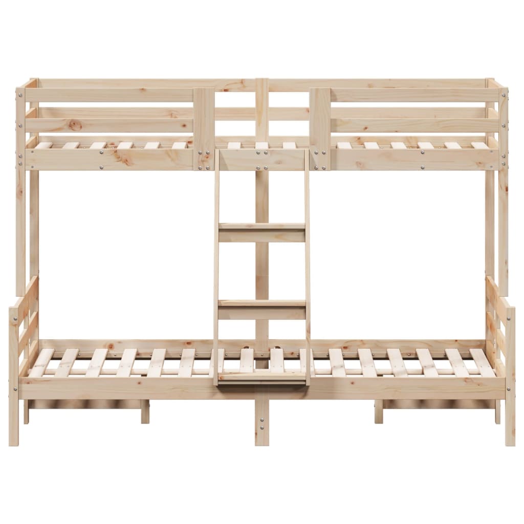 Bunk Bed without Mattress 80x200/120x200 cm Solid Wood - Bargainia.com - 8721012242708 - 3207161