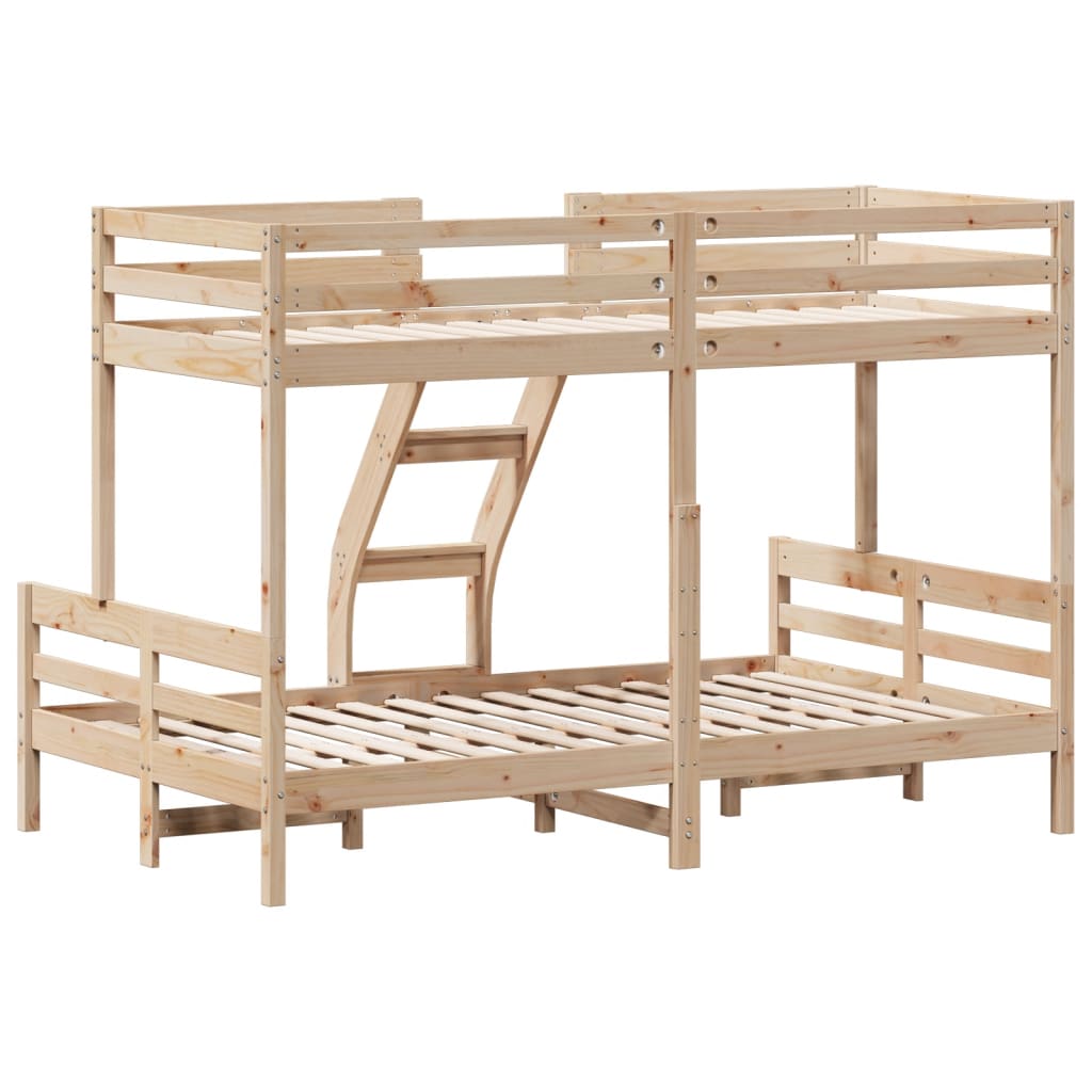Bunk Bed without Mattress 80x200/120x200 cm Solid Wood - Bargainia.com - 8721012242708 - 3207161