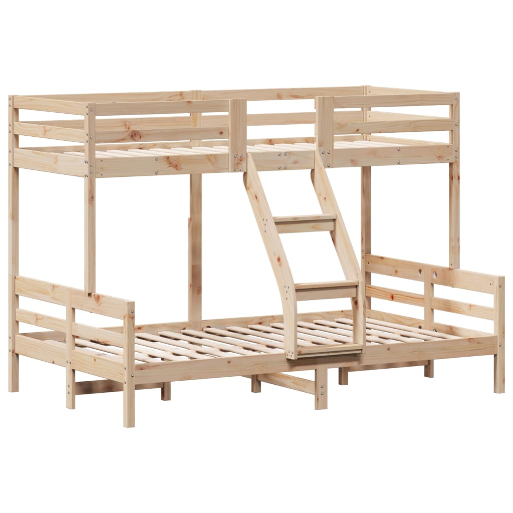 Bunk Bed without Mattress 80x200/120x200 cm Solid Wood - Bargainia.com - 8721012242708 - 3207161