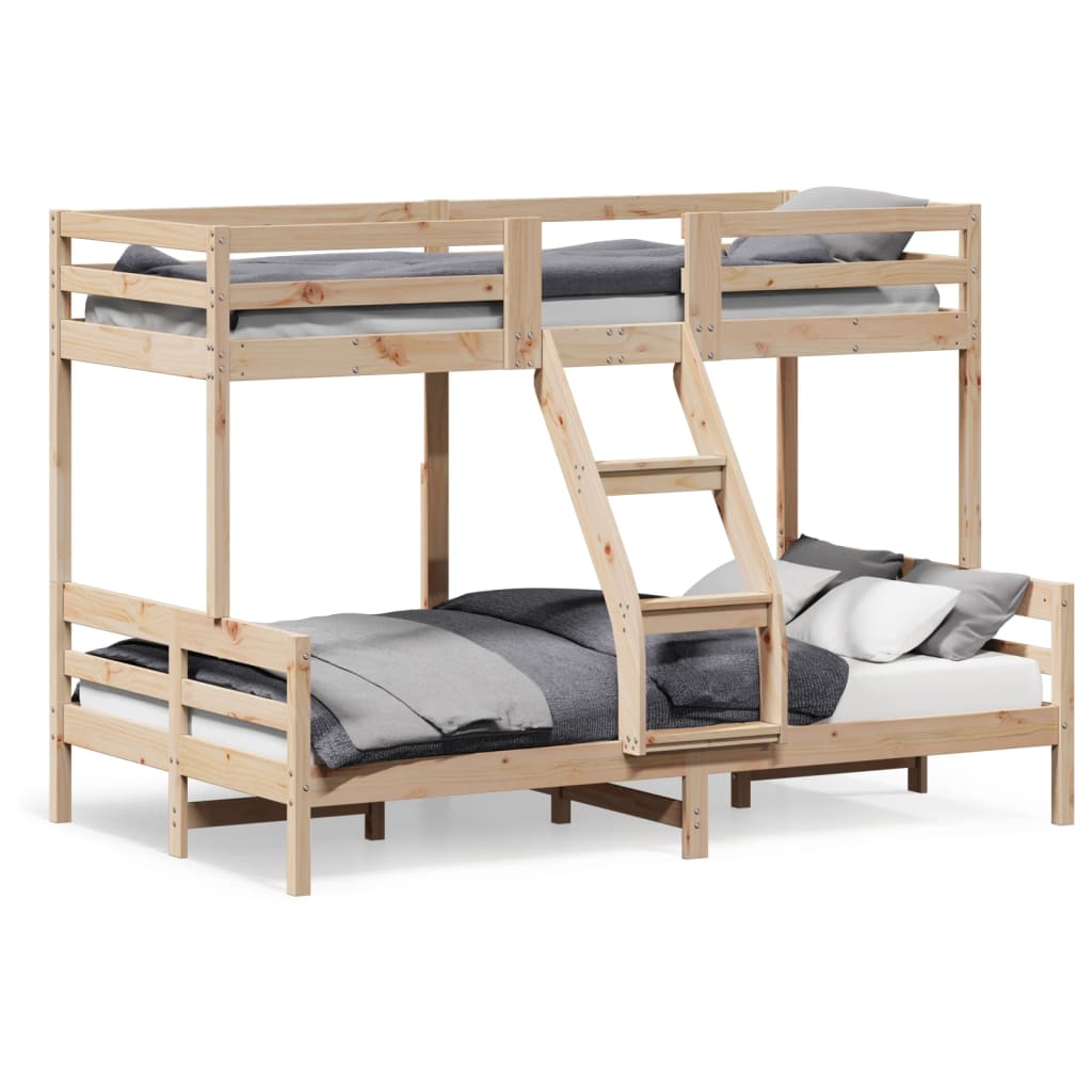 Bunk Bed without Mattress 80x200/120x200 cm Solid Wood - Bargainia.com - 8721012242708 - 3207161