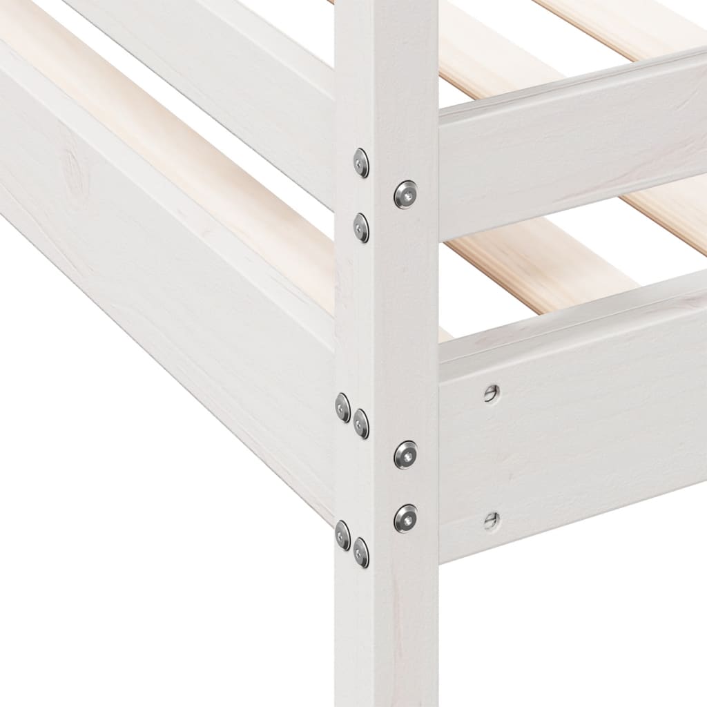 Bunk Bed without Mattress 80x200/120x200 cm White Solid Wood - Bargainia.com - 8721012242715 - 3207162