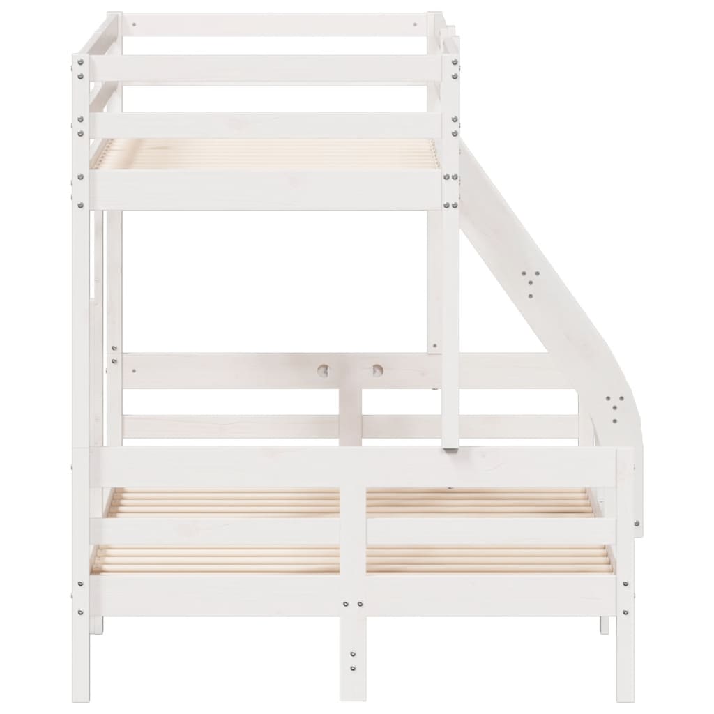 Bunk Bed without Mattress 80x200/120x200 cm White Solid Wood - Bargainia.com - 8721012242715 - 3207162