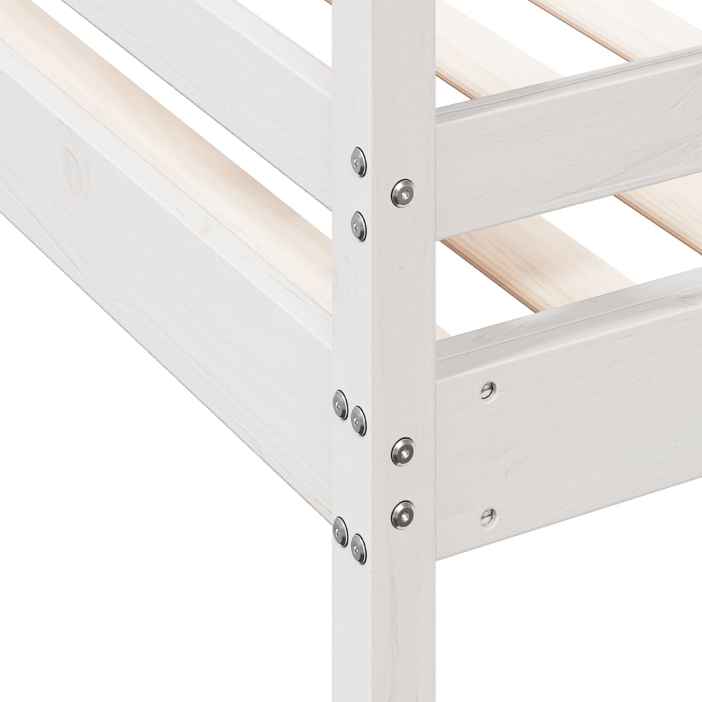 Bunk Bed without Mattress 80x200/140x200 cm White Solid Wood - Bargainia.com - 8721012242913 - 3207182