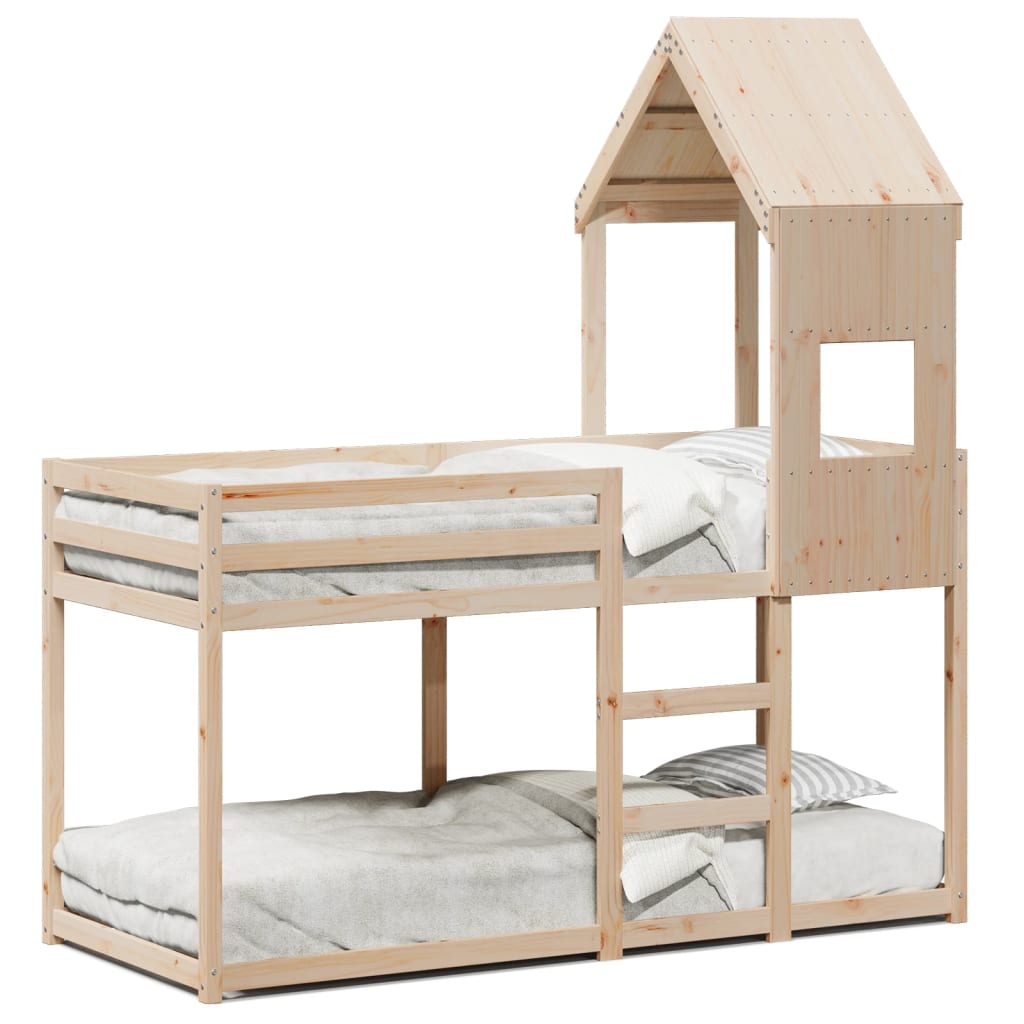 Bunk Bed without Mattress 90x190 cm Single Solid Wood Pine - Bargainia.com - 8721102669002 - 3282002