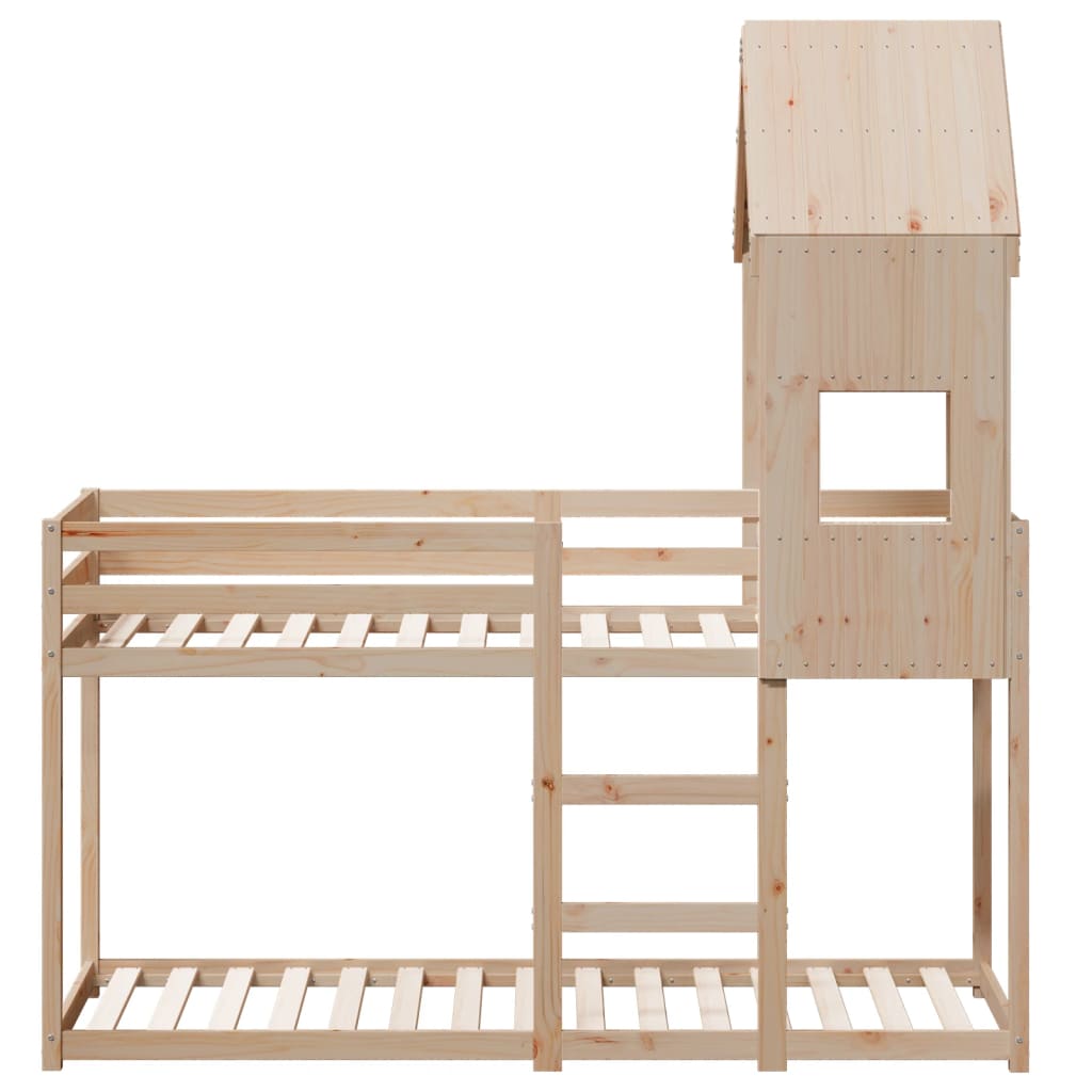 Bunk Bed without Mattress 90x190 cm Single Solid Wood Pine - Bargainia.com - 8721102669002 - 3282002